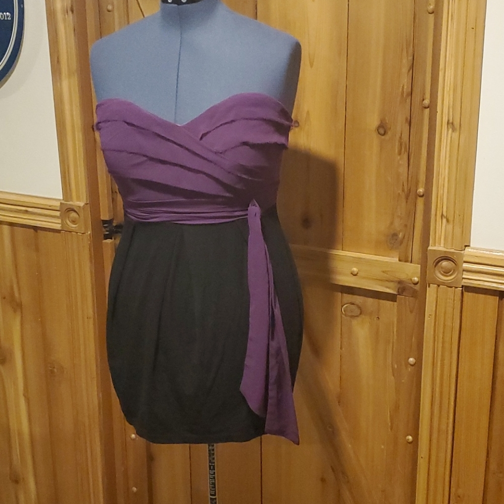 Strapless tulip dress